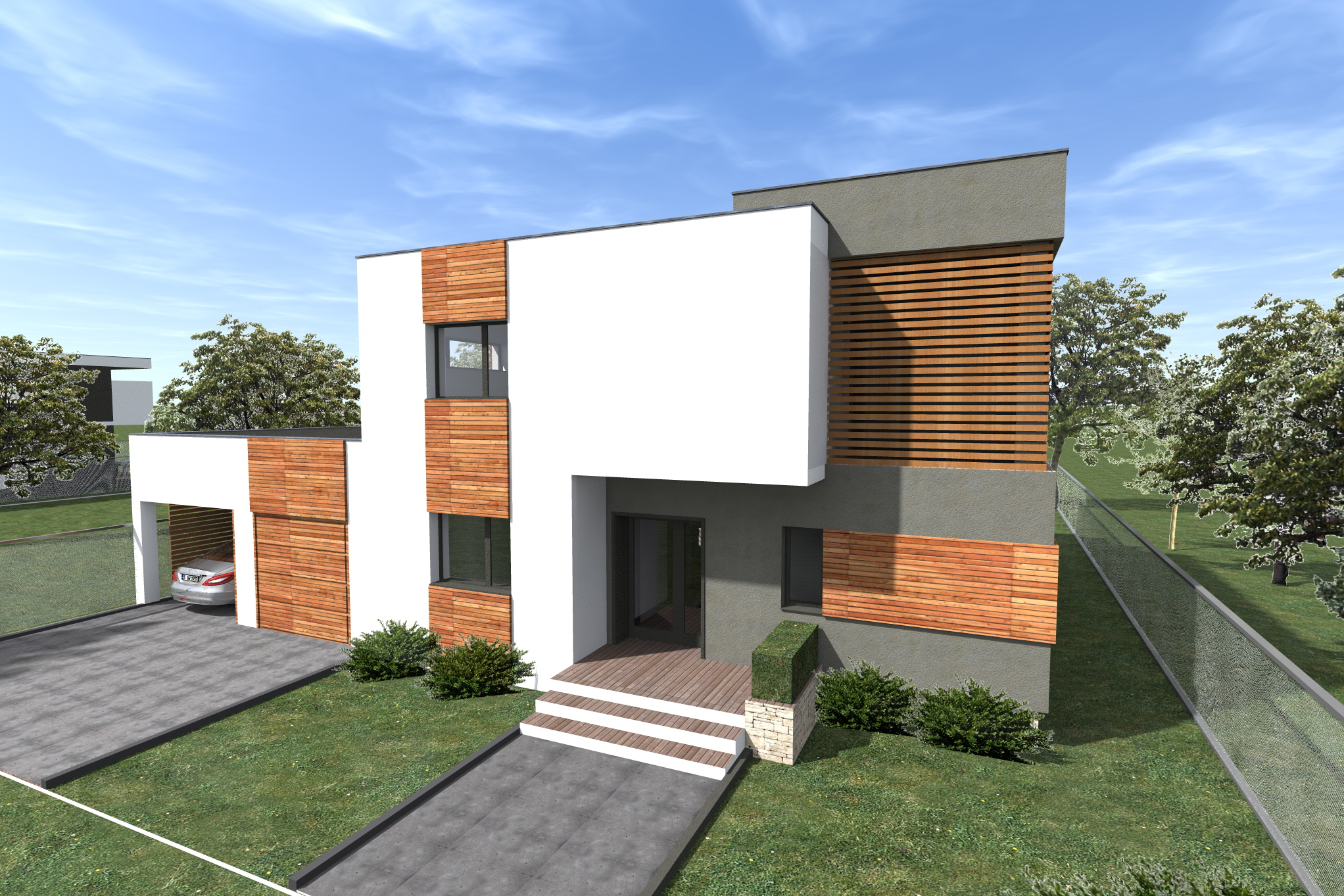 Casa moderna cu etaj-Razvan P. Botofan - Birou de arhitectura Timisoara