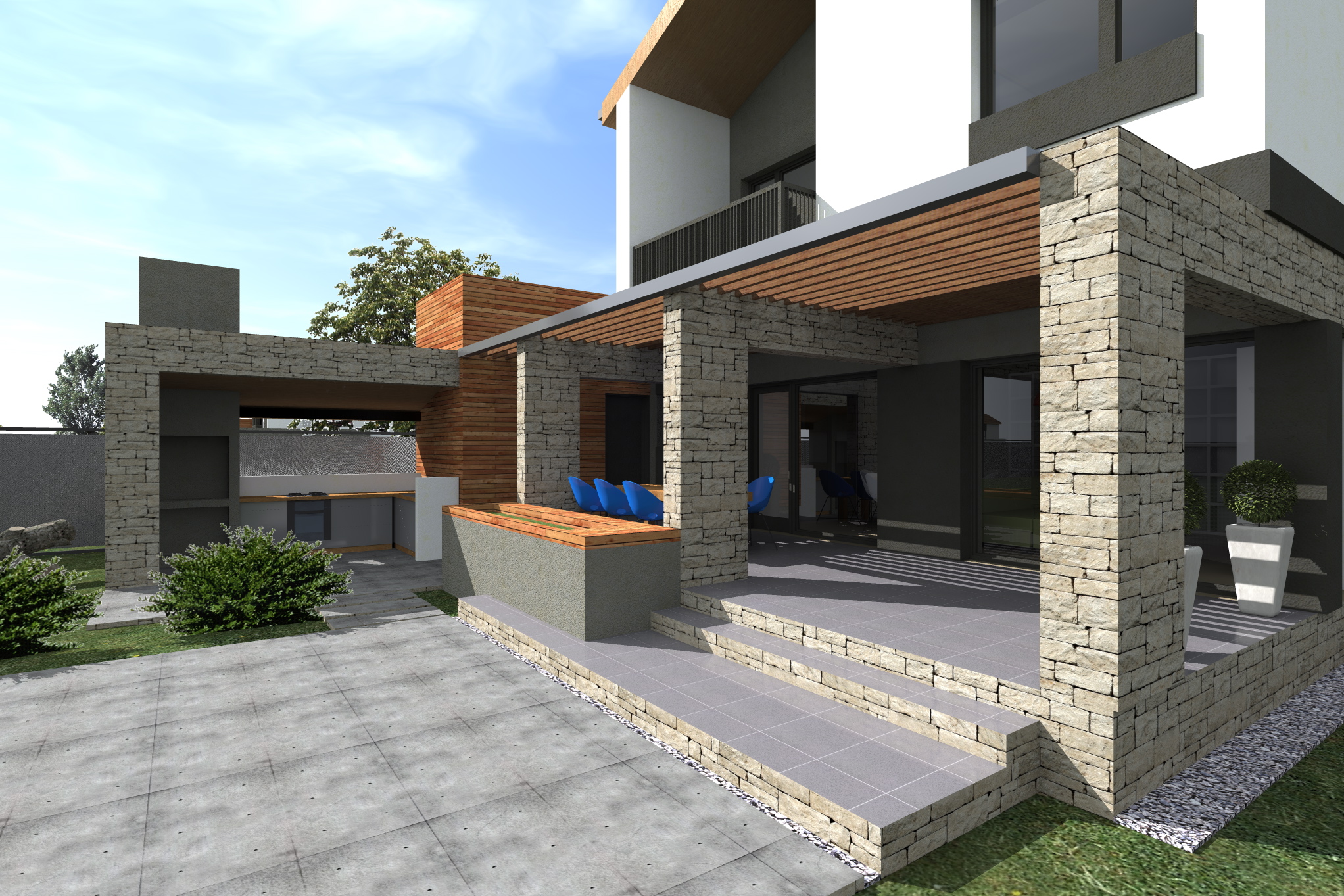 Casa moderna cu etaj-Razvan P. Botofan - Birou de arhitectura Timisoara