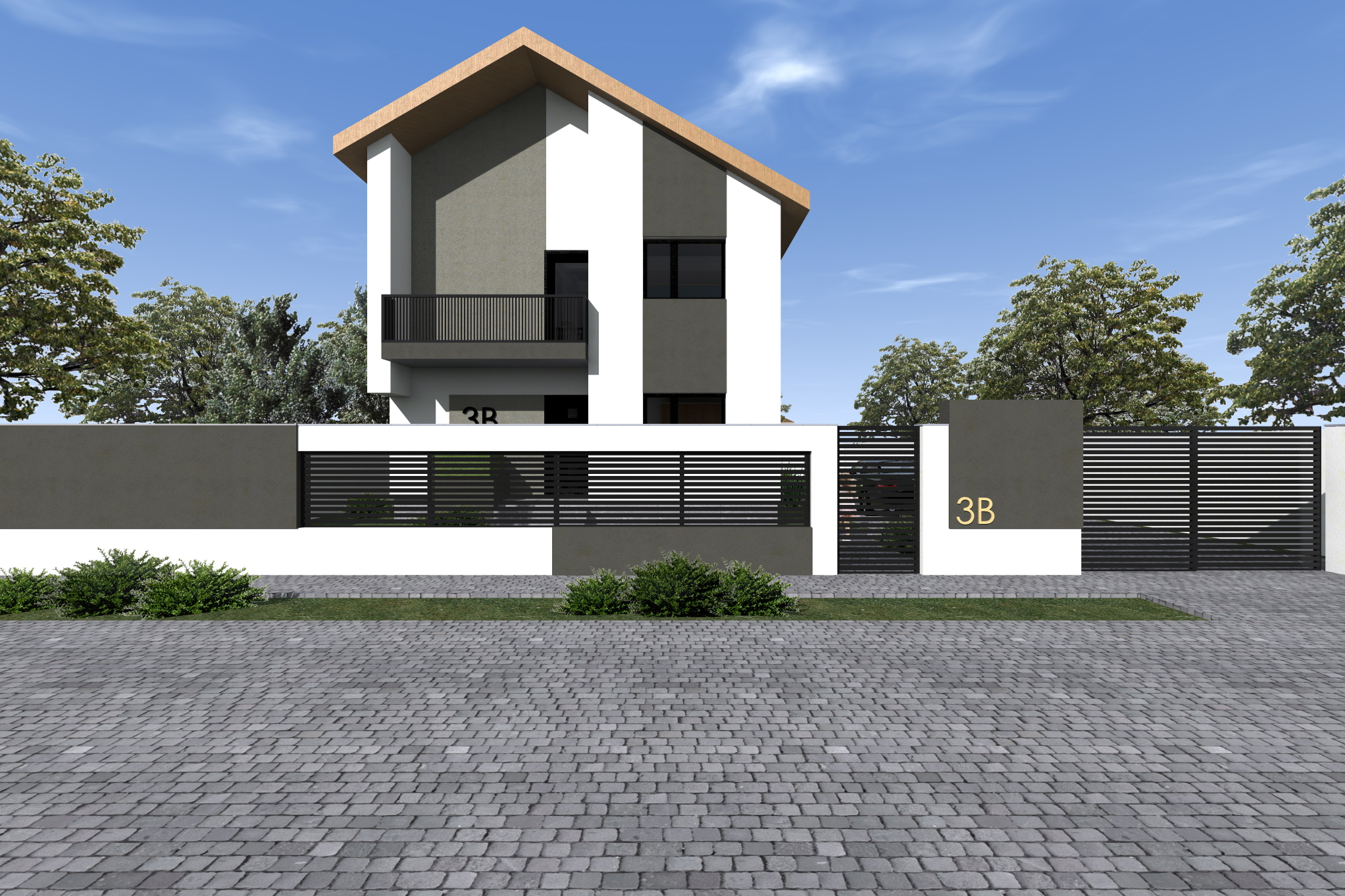 gard modern - arhitect Razvan Botofan - Birou de arhitectura Timisoara