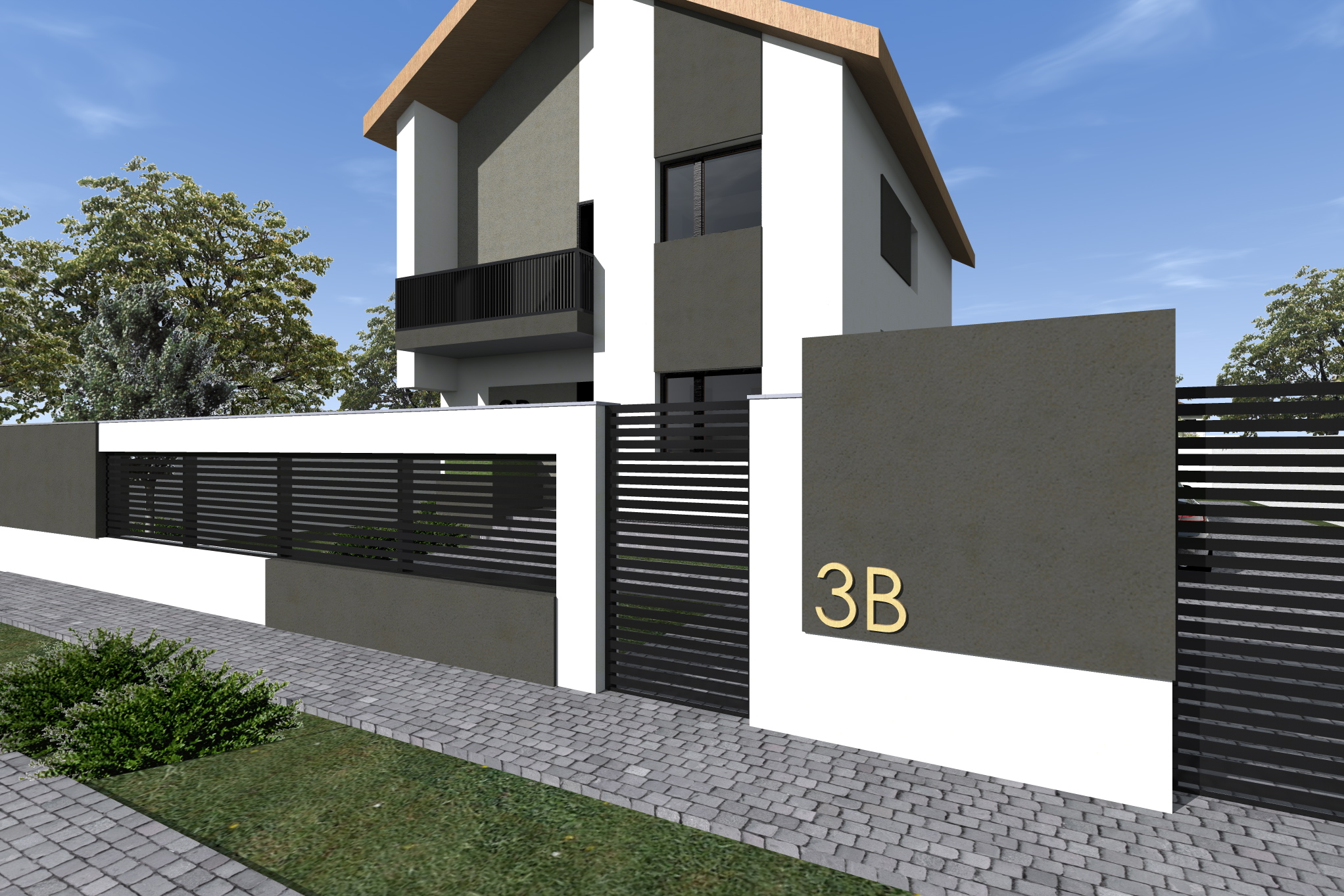 gard modern - arhitect Razvan Botofan - Birou de arhitectura Timisoara