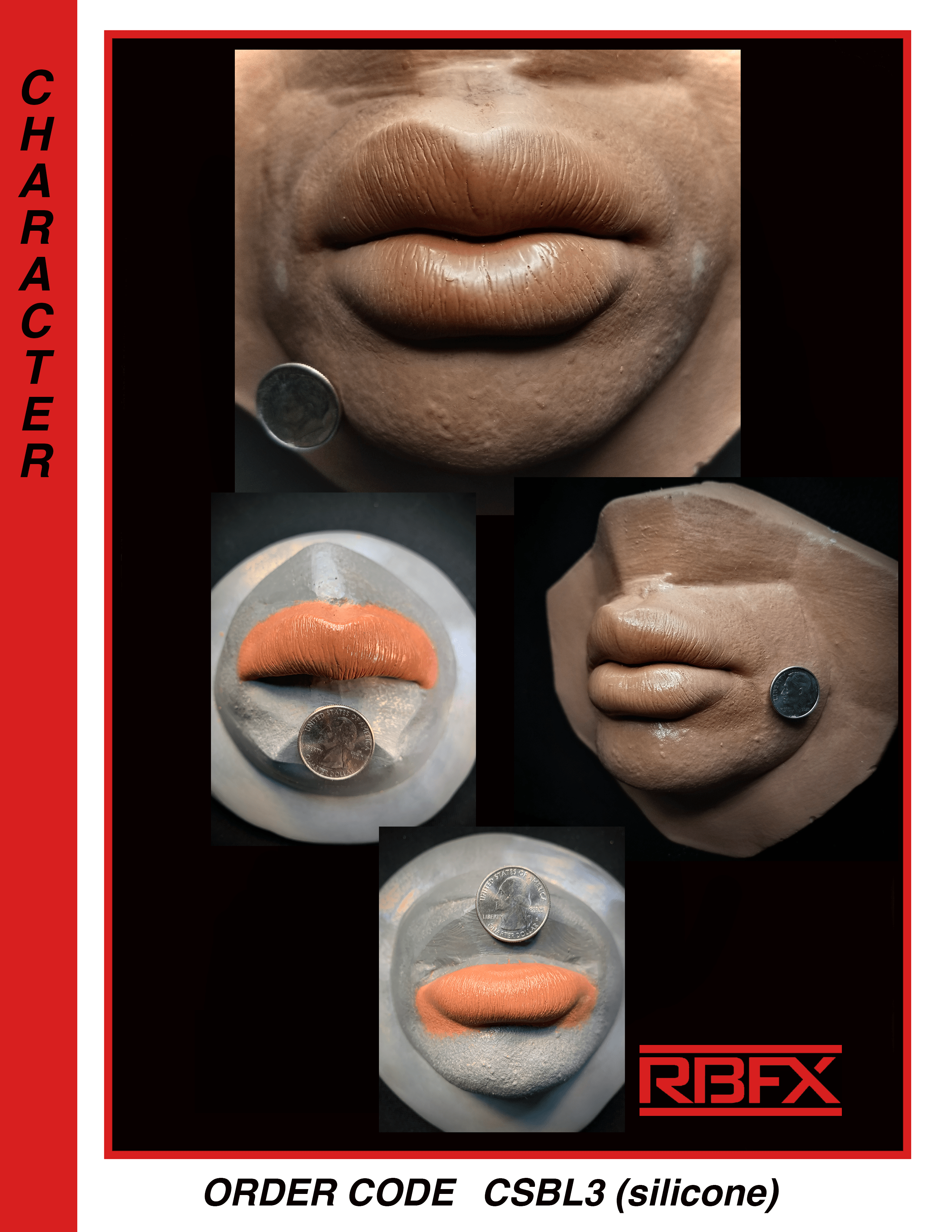 CSBL3 Extra big silicone lips/ dollification RBFX Studio