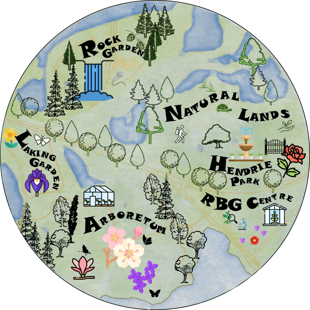 Earth Day Pictorial Nature Map Royal Botanical Gardens EarthDay Map 1024x1024 