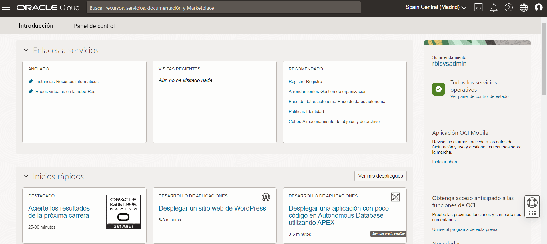 Oracle Cloud – 1