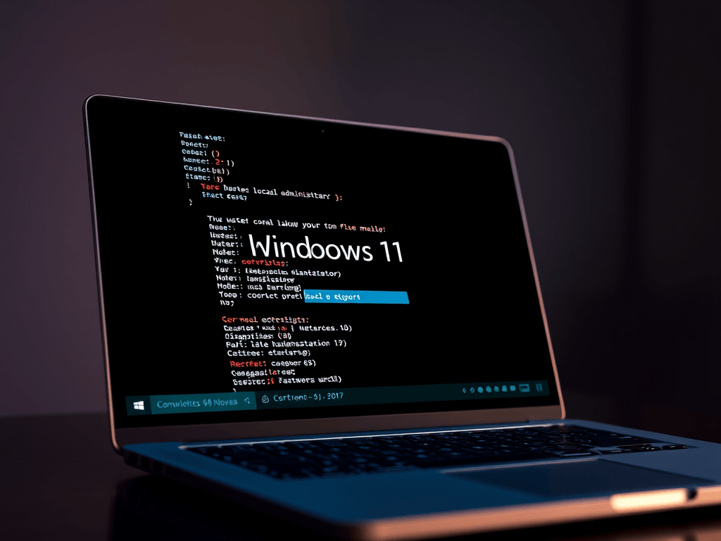 Reset contraseña administrador local Windows 11