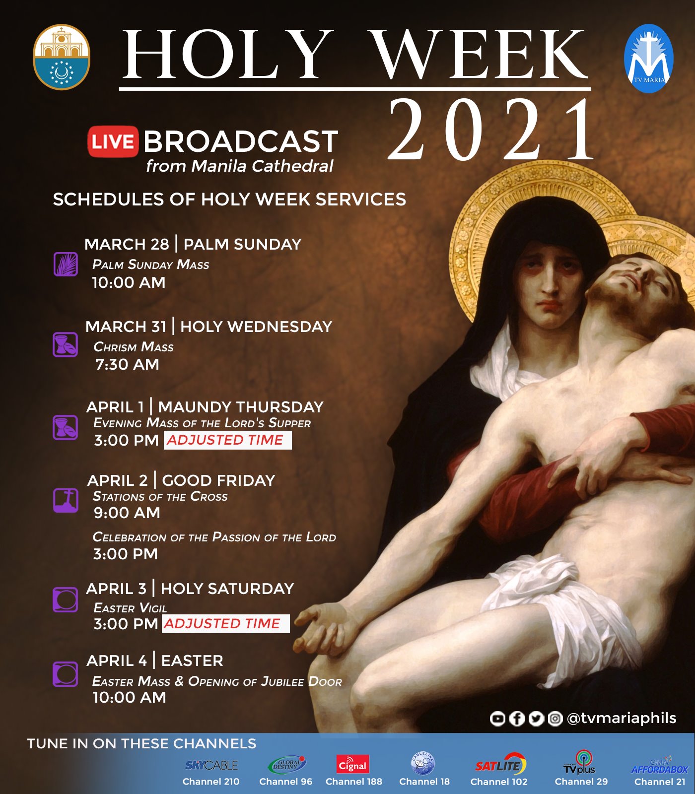 Reginald malicdem, rector of the manila cathedral, blesses urns during a mass on october 31, 2021. Chrism Mass The Roman Catholic Archdiocese Of Manila