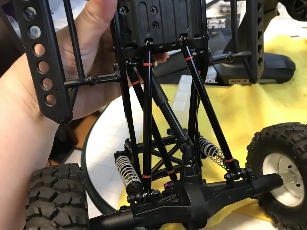 まずはSCX10アップデート】ESC／サーボ／金属リンクをコンバート
