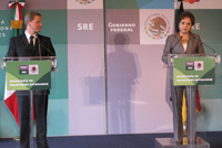 Ofrecen mensaje conjunto cancilleres de México y Alemania