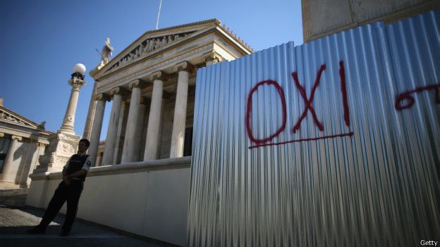 Grecia…impredecible el resultado entre el ÓXI -NO- y el NAI -SI-.
