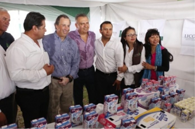 José Antonio Meade…leche Liconsa la mejor después de la leche materna