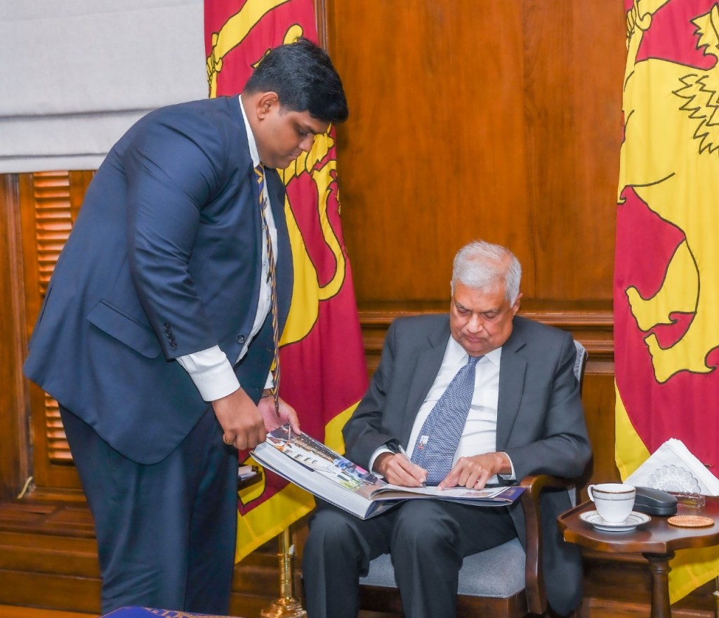 Celebrating 100 Years at Reid Avenue": A Century of Excellence and Tradition at The Royal College Colombo. A copy of The Royal College Magazine “Celebrating 100 Years at Reid Avenue” coffee table book was presented to President Ranil Wickremesinghe yesterday (02) at the Presidential Secretariat. The coffee table book was presented to the President by the Editor of the Magazine Chathil S. Dharmawardena and the Royal College team was accompanied by the Principal Mr. Thilak Waththuhewa, Senior Deputy Principal Mr. L.W.K. Silva, Assistant Principal Mr. M.A.M. Riyaz, Secretary of the Royal College Union Mr. Aruna Samarajewa, Secretary of the School Development Society Mr. W.V.N.B.Weragoda, Head Prefect of the Royal College W.A.S.S. Wanasinghe and the Prefects’s Council of year 2023. "A Century at Reid Avenue" is more than just a book; it's a time capsule of 100 years of history, art, culture, and excellence at The Royal College Colombo. This coffee table book celebrates the institution's evolution from humble beginnings to a beacon of knowledge, character, and tradition, highlighting the achievements of generations of scholars, leaders, and visionaries. It is a tribute to the dedication of teachers, the aspirations of students, and the accomplishments of alumni, honouring the unwavering loyalty to their Alma Mater.