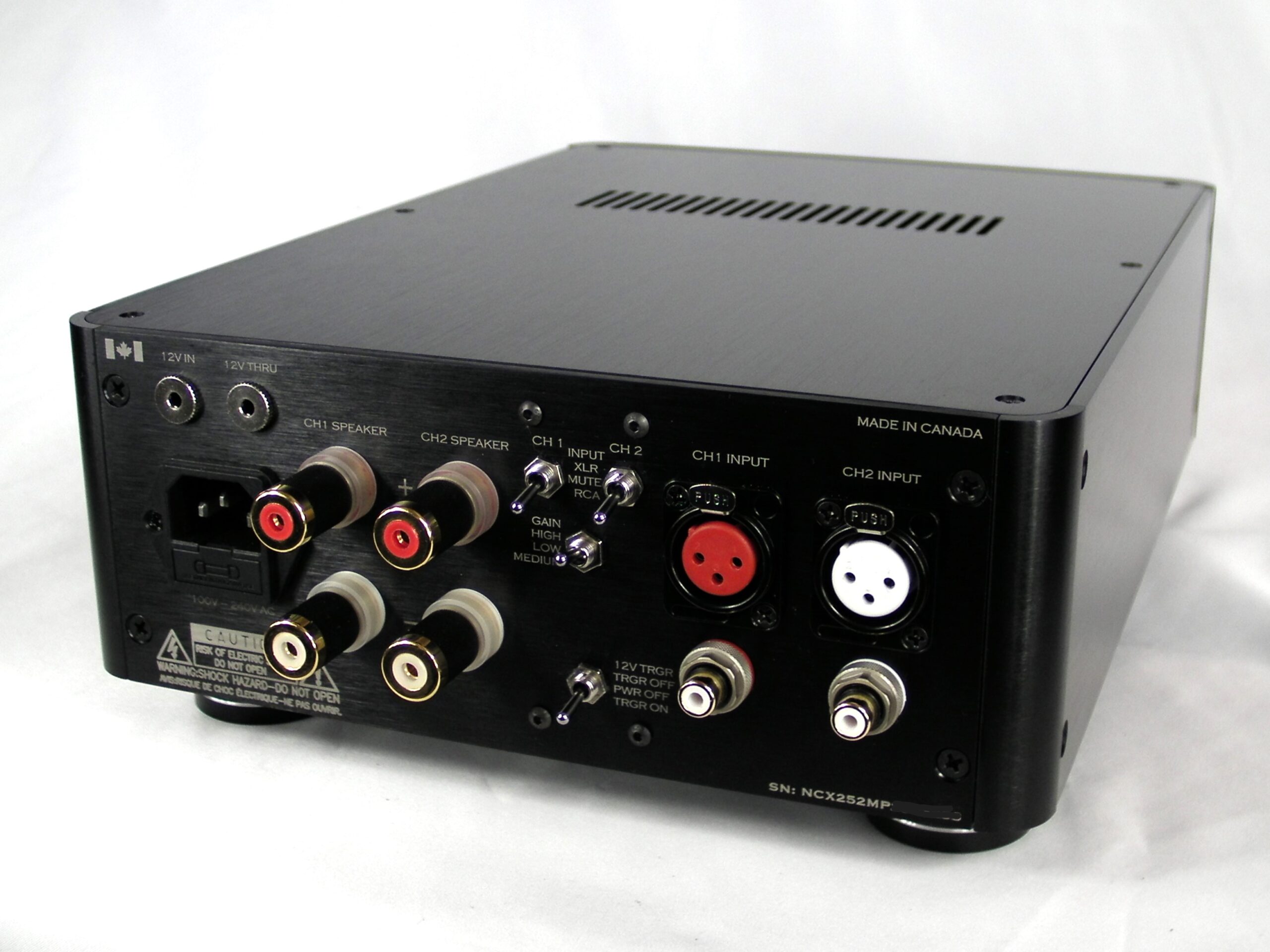 RCVTech NCX252MP-2CH Stereo Power Amplifier - RCVTech