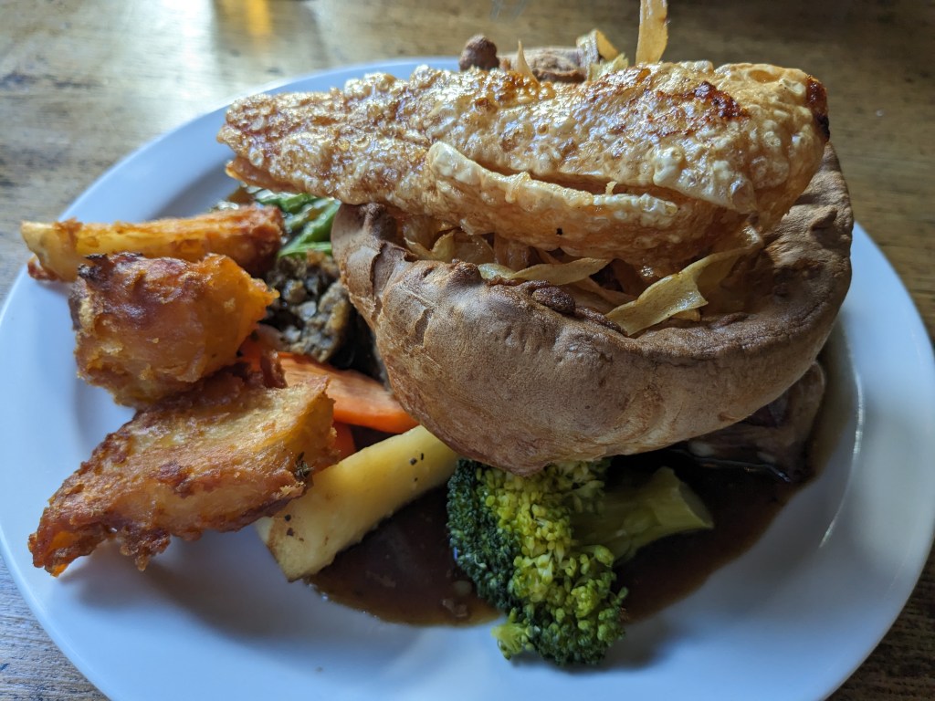 The Boot, King's Cross, Pork Belly Roast Dinner
