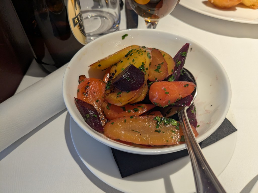 Bowl of mixed carrots