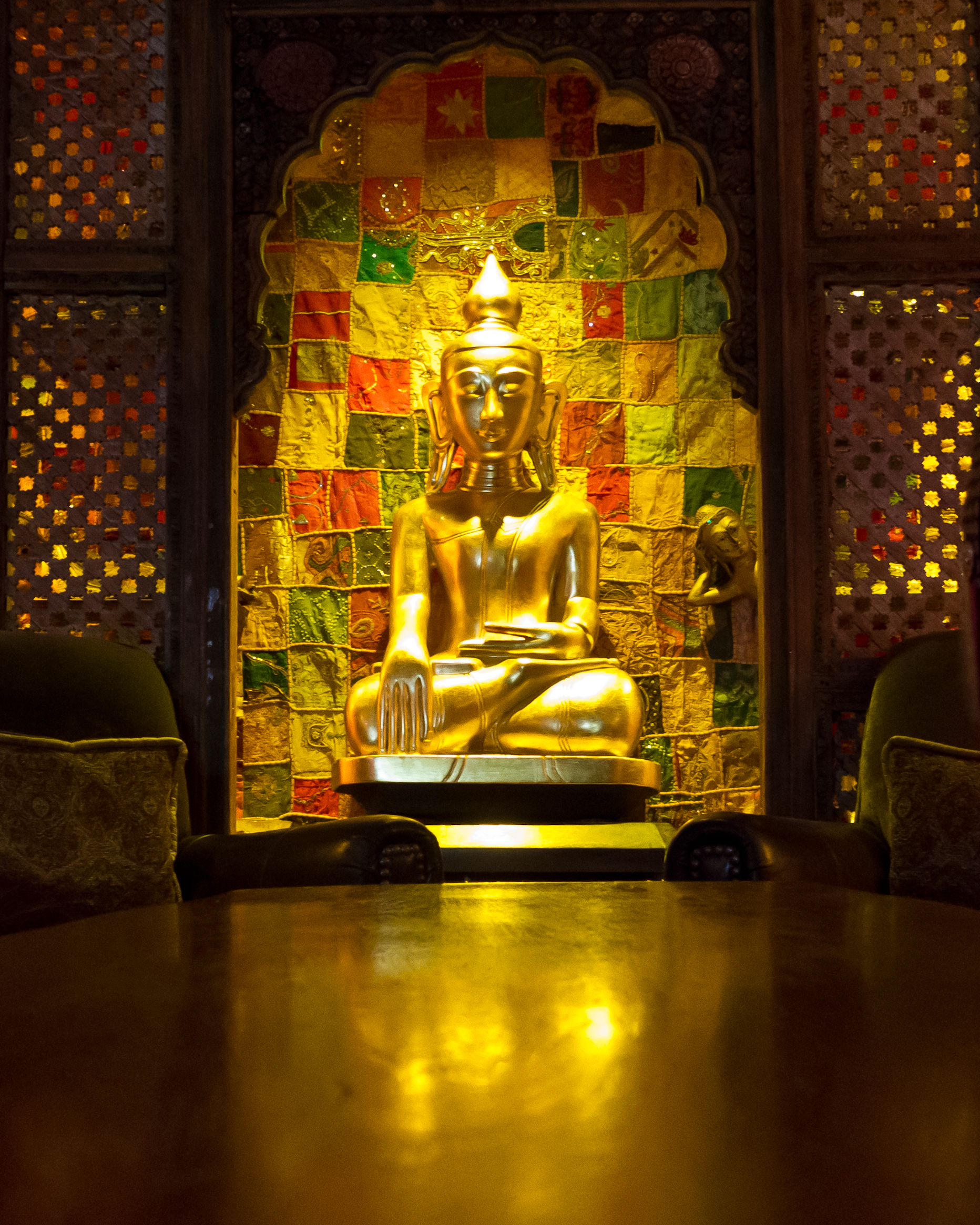 In the Foundation Room, a private club at the House of Blues