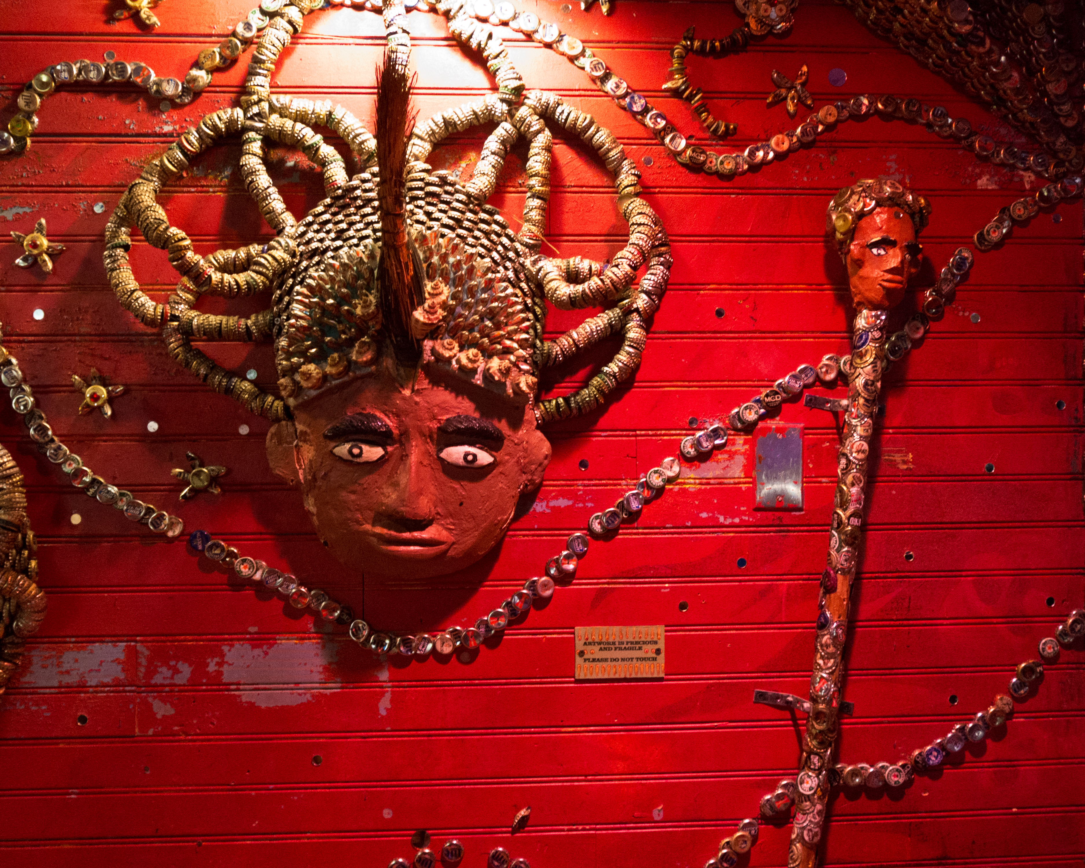The House of Blues is filled with remarkable folk art.