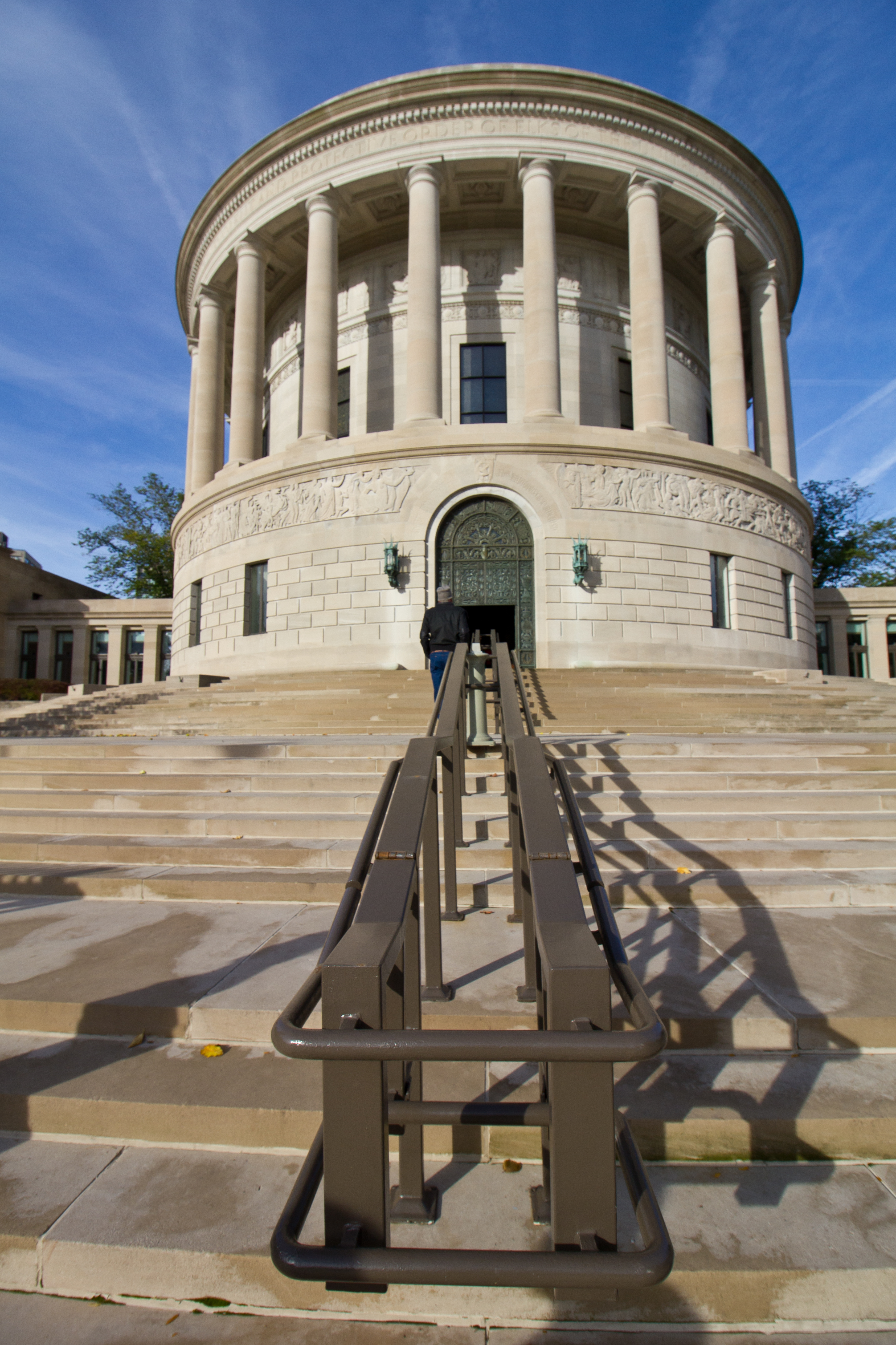 The Elks National Memorial. Constructed in the 1920s to memorialize the more than 70,000 members of the Order of the Elks who served in World War I.