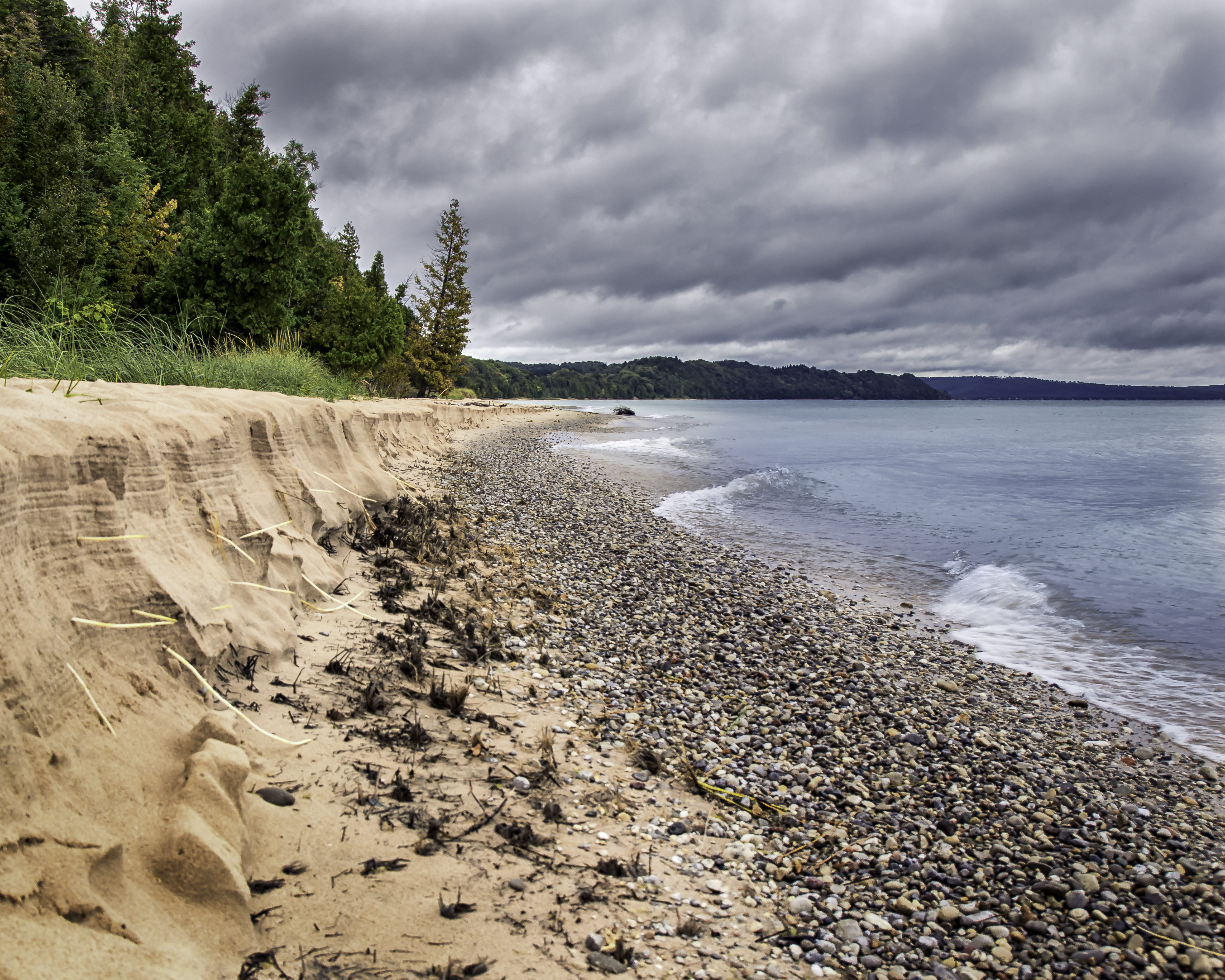 The beach at Point Oneida
