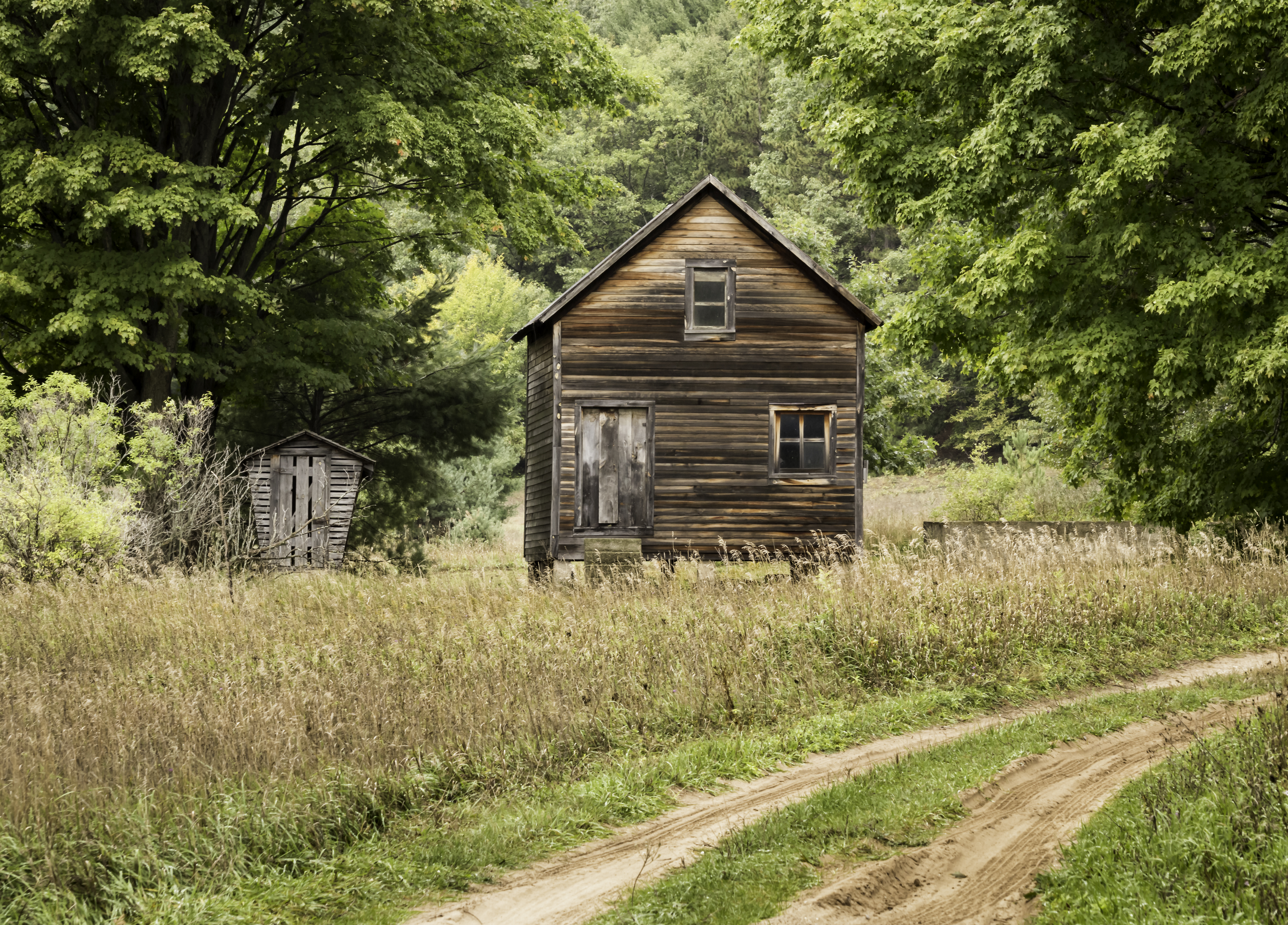 Outbuildings on the Martin Basch farmstead, Baker Road, Point Oneida