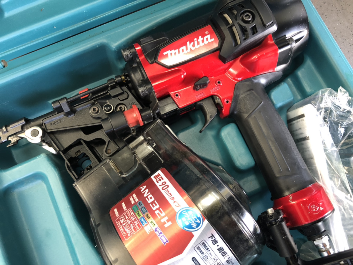 マキタ AN932H 90mm 高圧エア釘打機 中古MAKITA 中古品 90mm高圧エア 