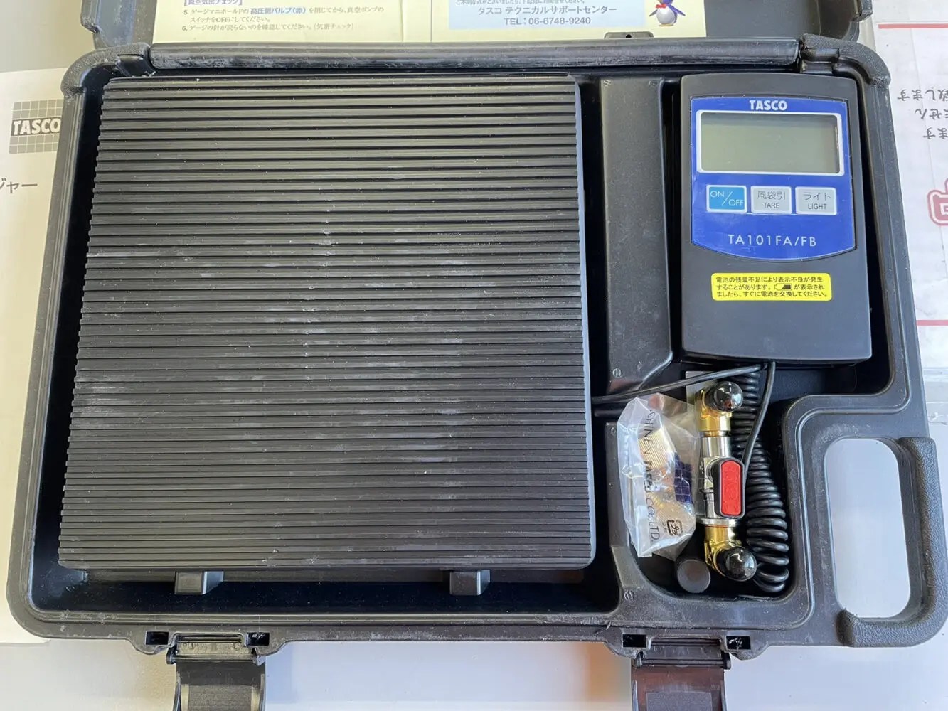 ◇ TASCO 冷媒重鎮計量器 モデル＝TA101FA ◇TASCO冷媒重鎮計量器