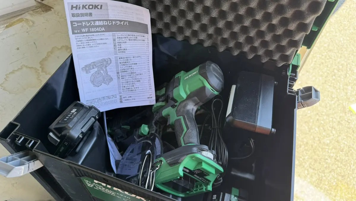ハイコーキ(HiKOKI)のコードレス連結ねじドライバ WF1804DA(BP)を買取 