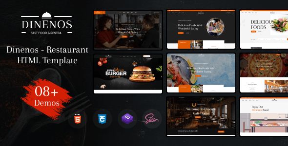 Dinenos Restaurant Html Template Wordpress Themes Plugin - Perfect Full HD Gradient Patterns | Free Download