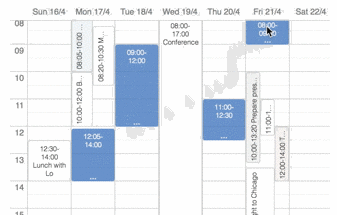 a calendar to select available time slots codespotscom