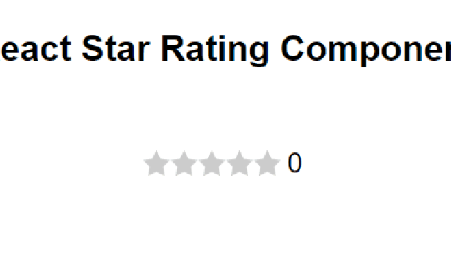 Rating - React.js Examples