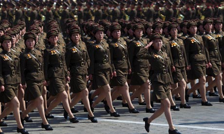 De fanclub van Kim Jong-un op de jaarlijkse fandag.