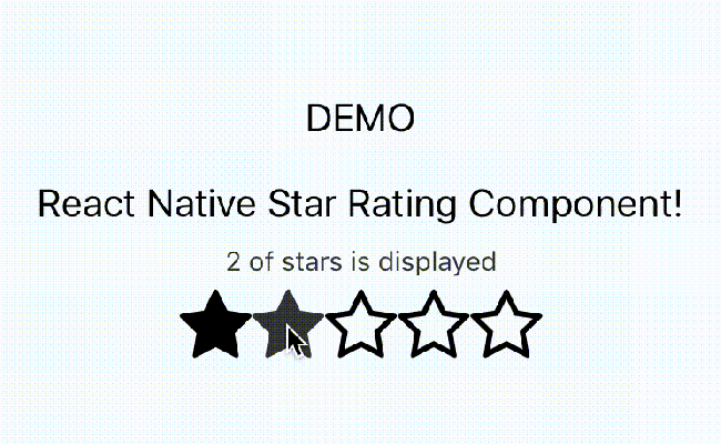 React Native Star Rating Component | Reactscript