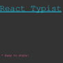 Typing Animations With React | Reactscript