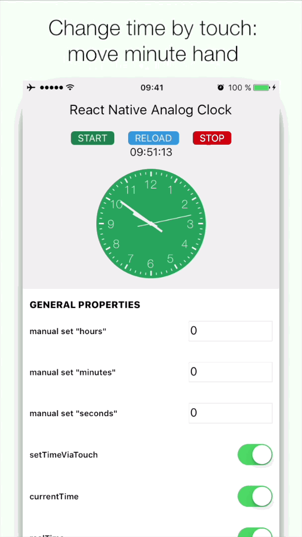 React Native Analog Clock Reactscript - Premium Sunset Background Gallery - Desktop