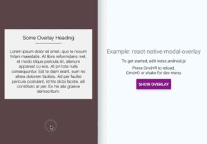 How To Show Overlay Page Using React Native For Ios And Android - Premium Mountain Image Gallery - Retina