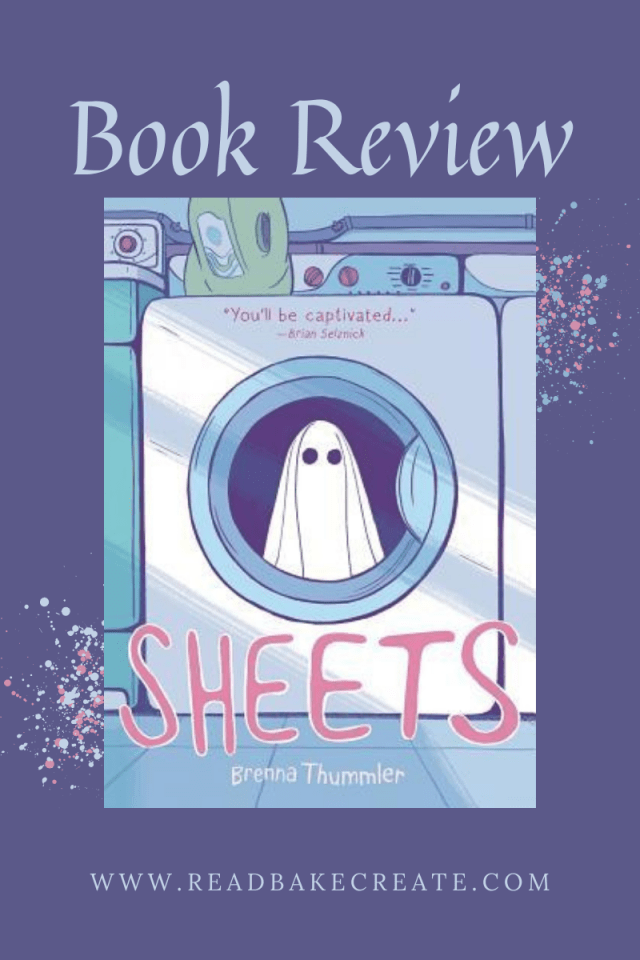 A cover image of Sheets by Brenna Thummler for a book review.