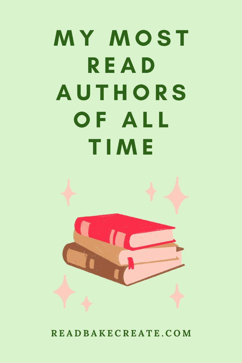 My Most Read Authors of All Time