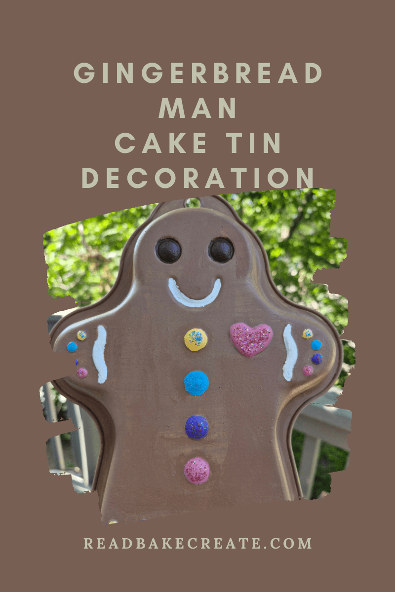 Gingerbread Man Cake Tin DIY
