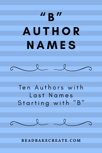 "B" Author Names: Alphabet Challenge