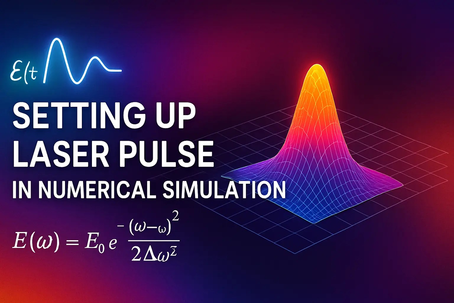 Laser Pulse in Numerical Simulation