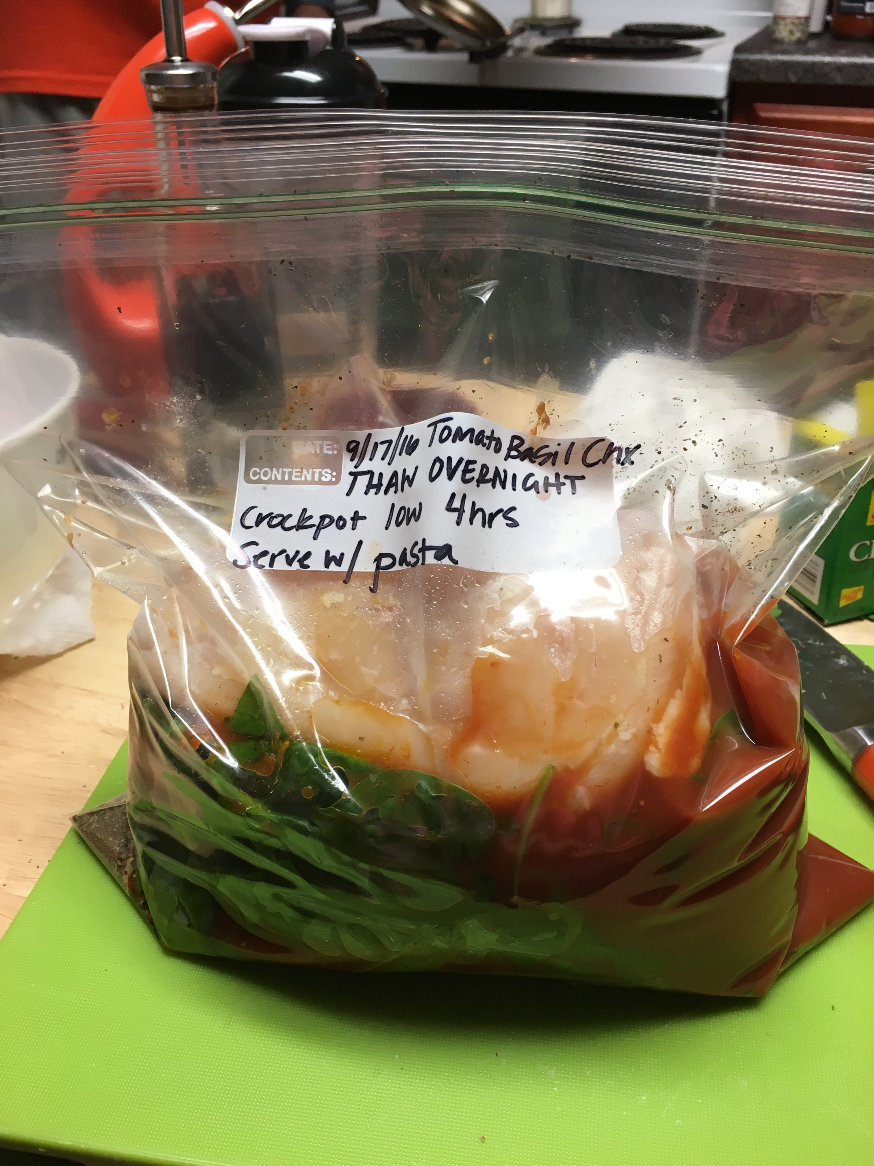 Crockpot Tomato Basil Chicken