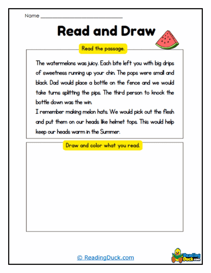 Visualizing Worksheets Print Concept Reading Duck Com - Best Space Illustrations in Mobile