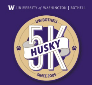 UW Bothell Husky 5K Logo