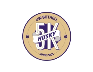 UW Bothell Husky 5K Logo