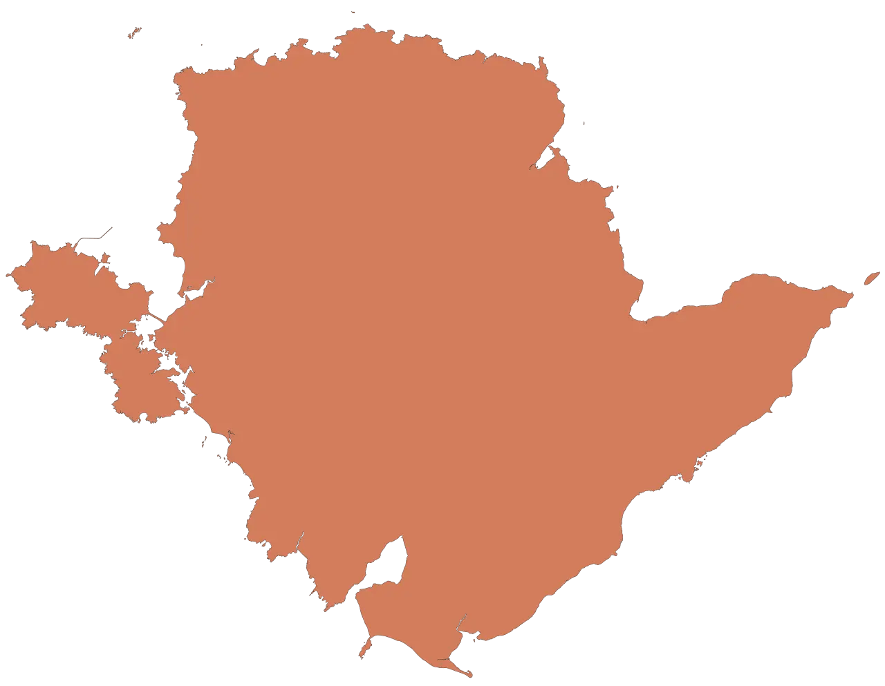 Anglesey outline