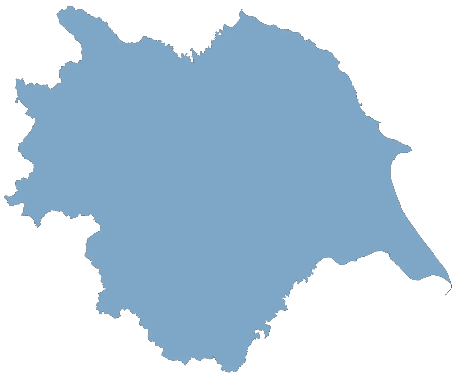 Yorkshire outline