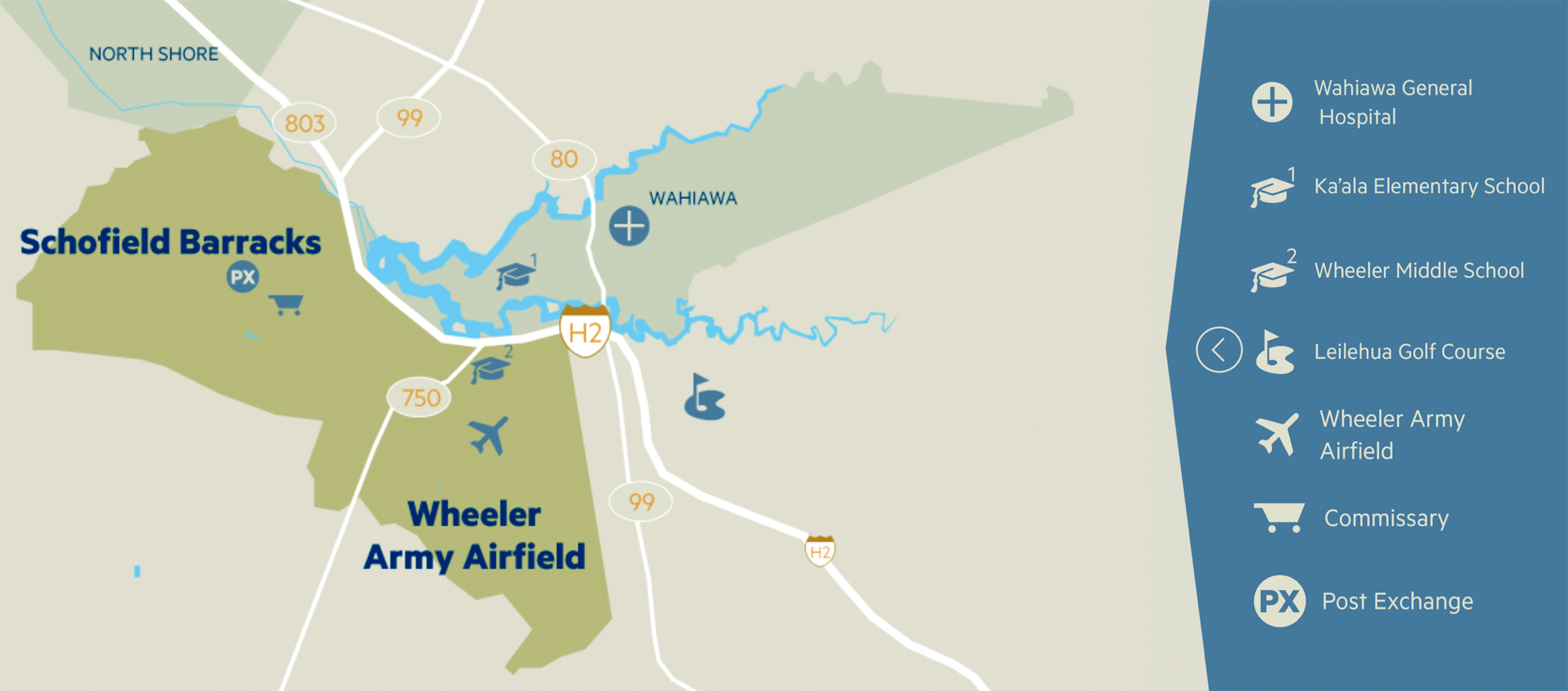 Hawaii Base Guides Real Estate Schofield Map 