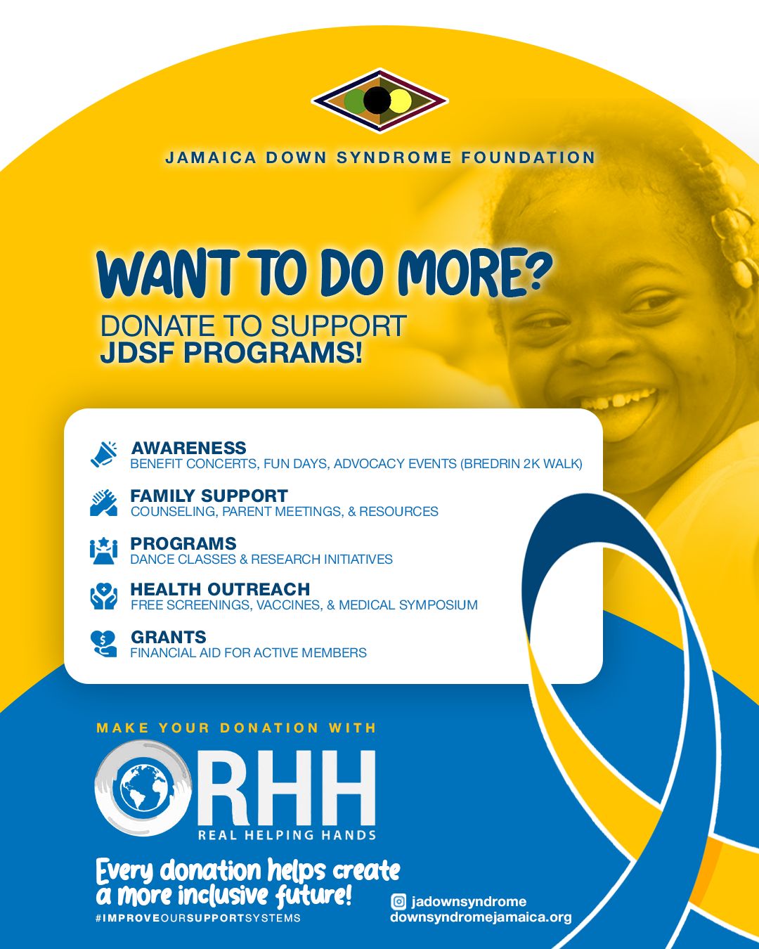 Donate to the Jamaica Down Syndrome Foundation