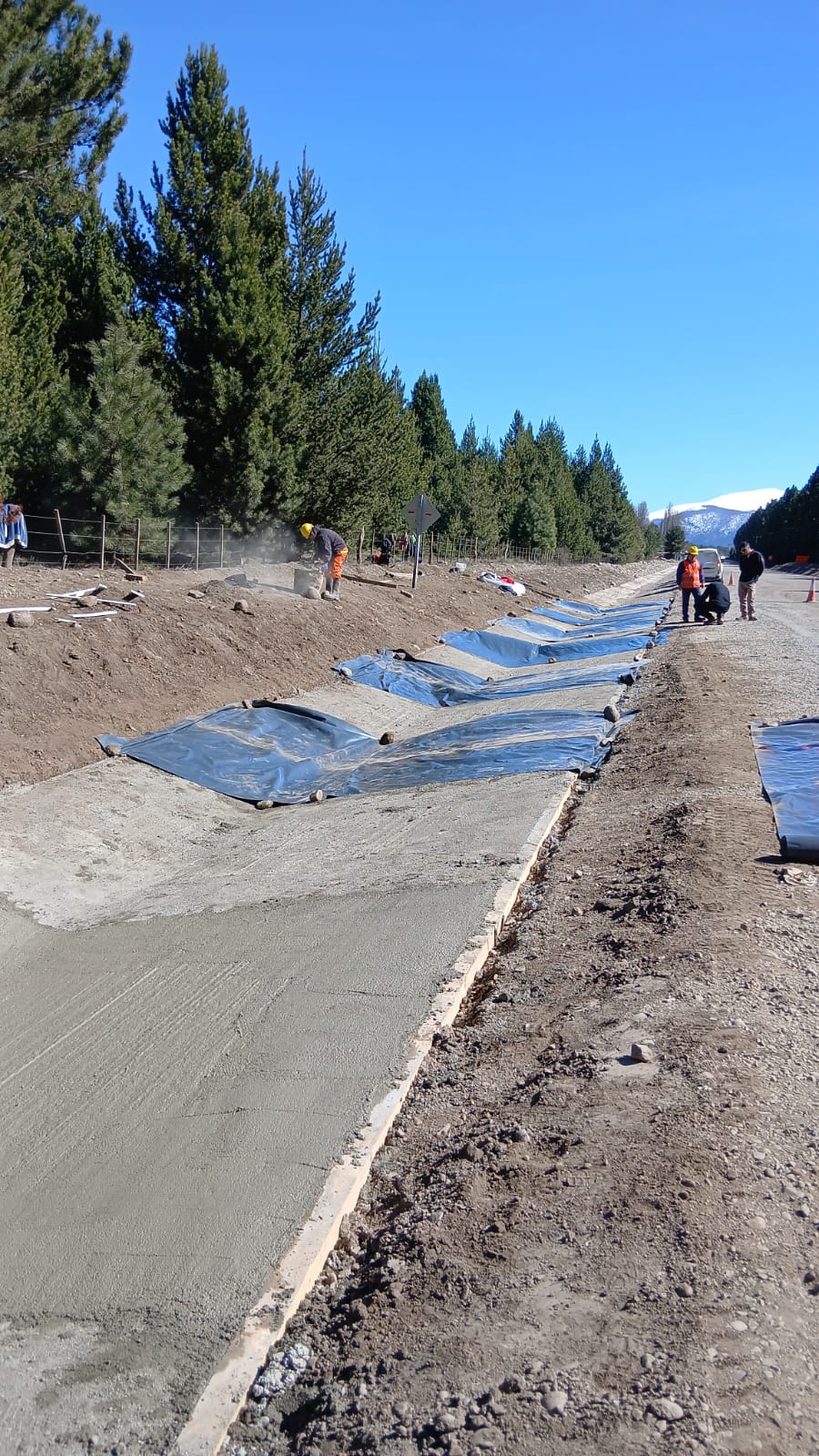 Ruta 62: reanudan obras entre laguna Rosales y lago Lolog