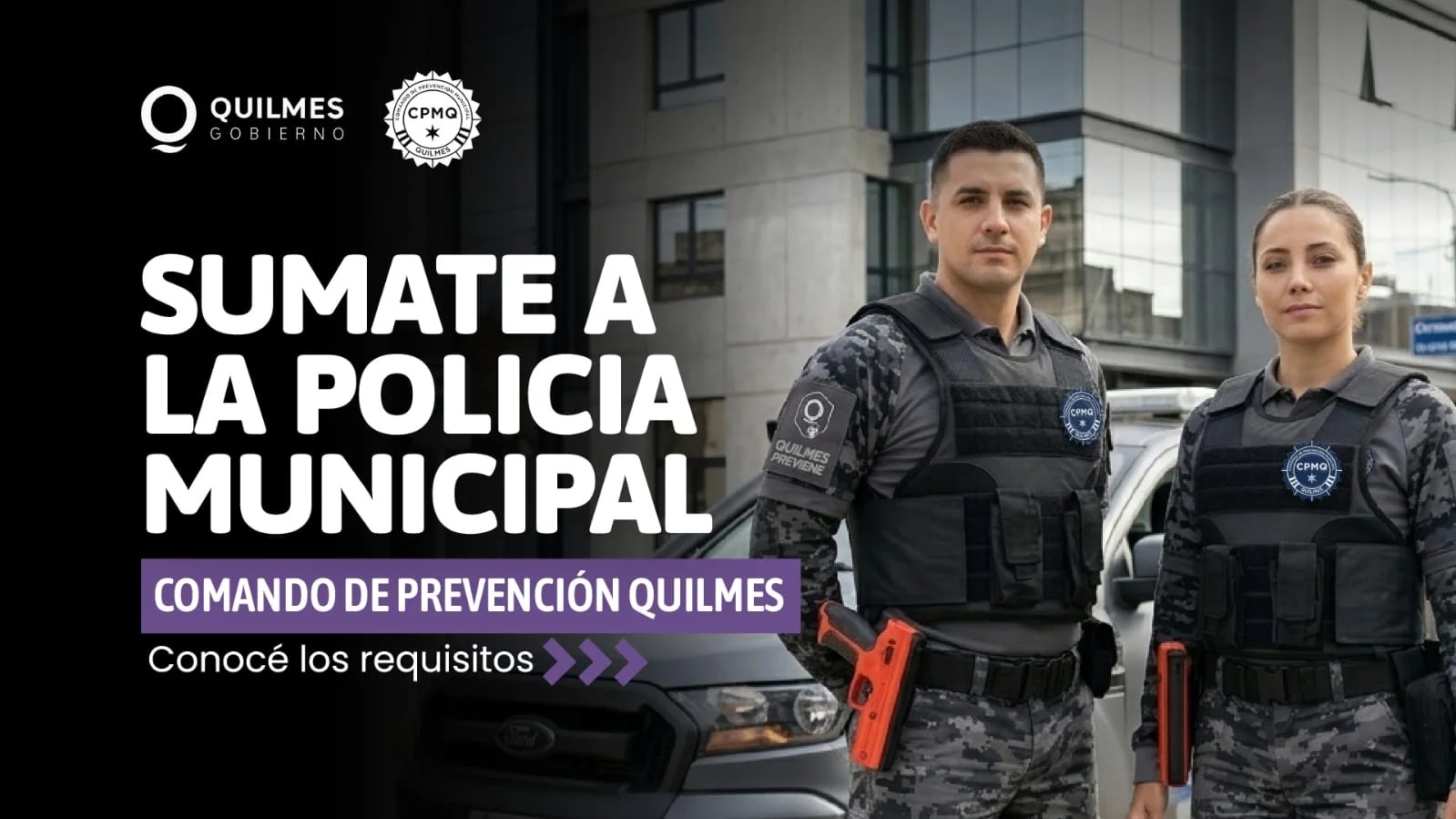 ANTE LA INSEGURIDAD EN EL DISTRITO, QUILMES LANZA SU COMANDO DE PREVENCIÓN MUNICIPAL