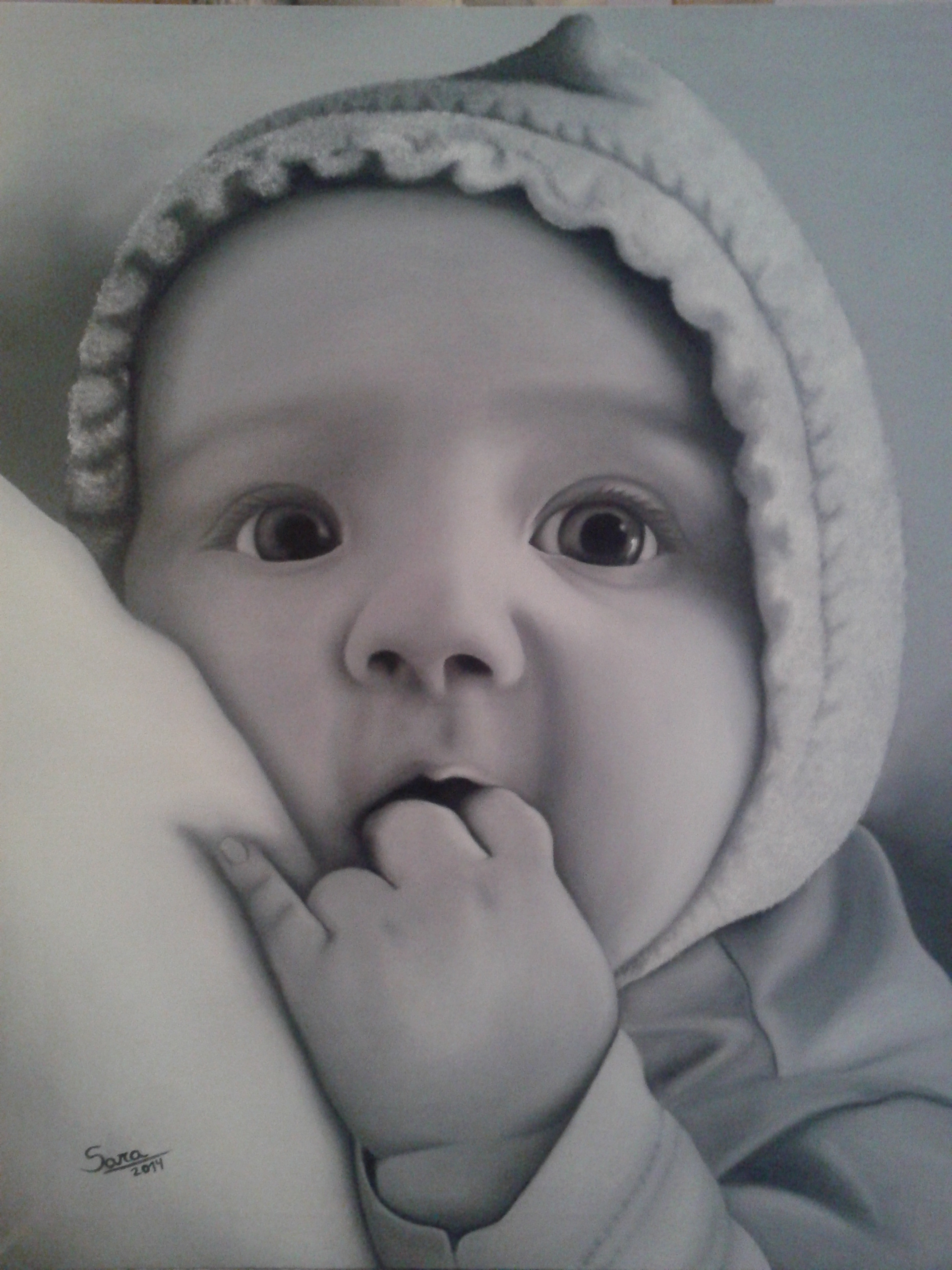 Autor: Sara Izquierdo Ortiz. Titulo: Carlos Técnica: Óleo sobre lienzo. Medidas: 50x60 cm