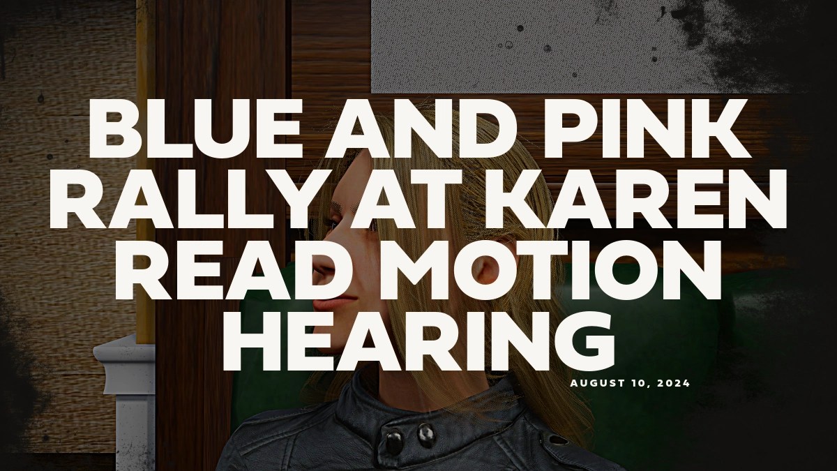 Blue and Pink Rally at Read Hearing